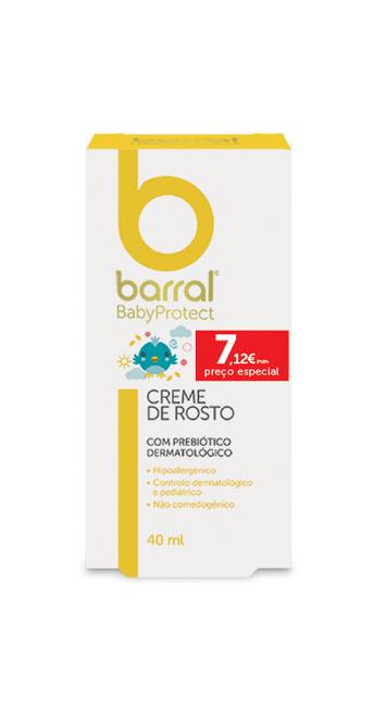 Barral BabyProtect Creme Rosto 40ml Preço Especial