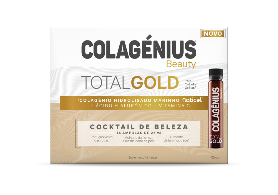 Colagénius Beauty Total Gold - 25ml (x14 ampolas)