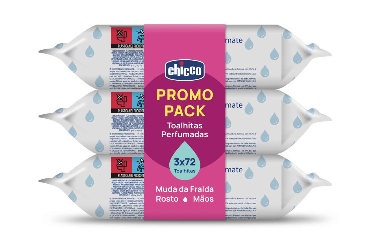 Chicco Toalhitas Perfumados Pack 72x3