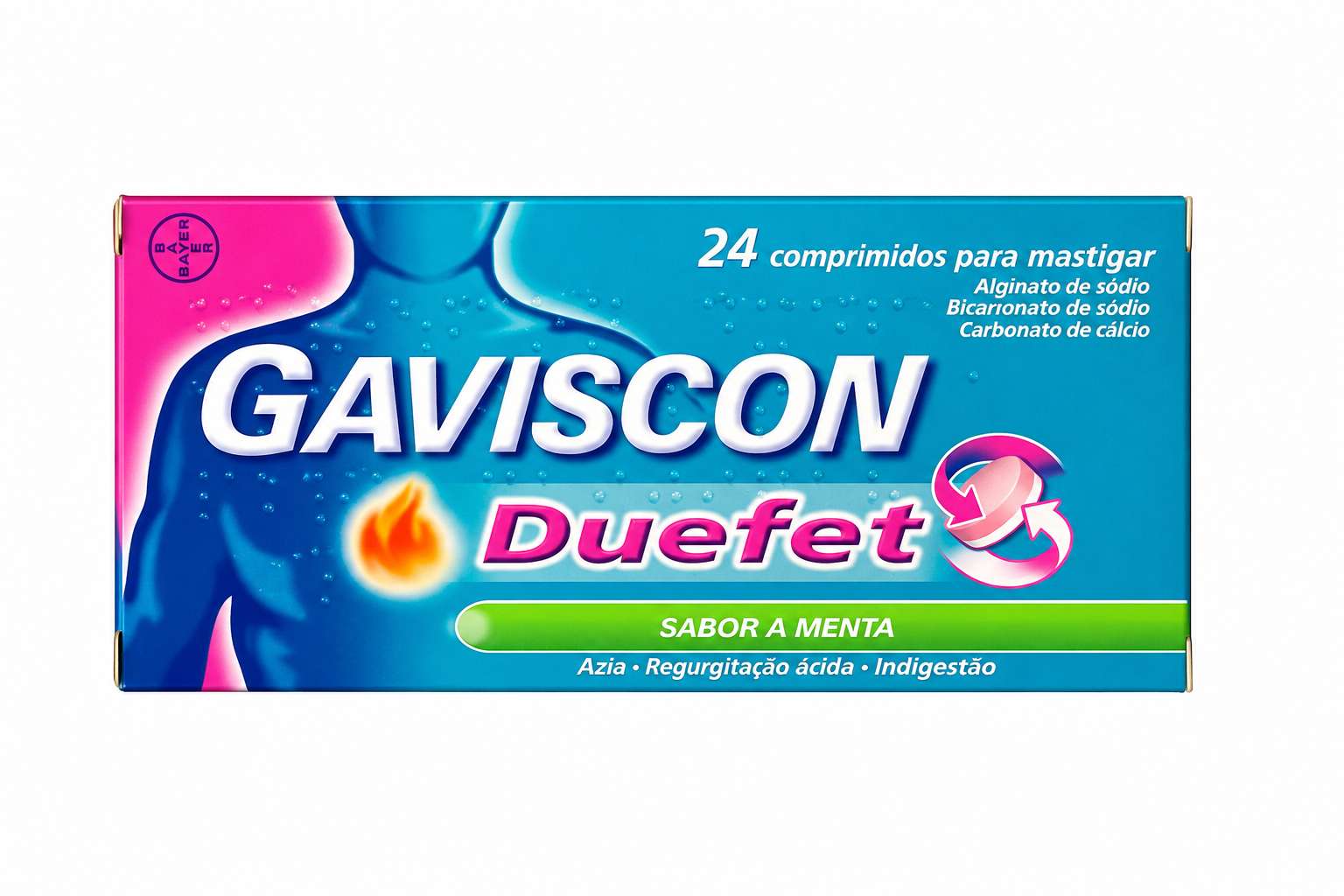 Gaviscon Duefet Menta 24 comprimidos