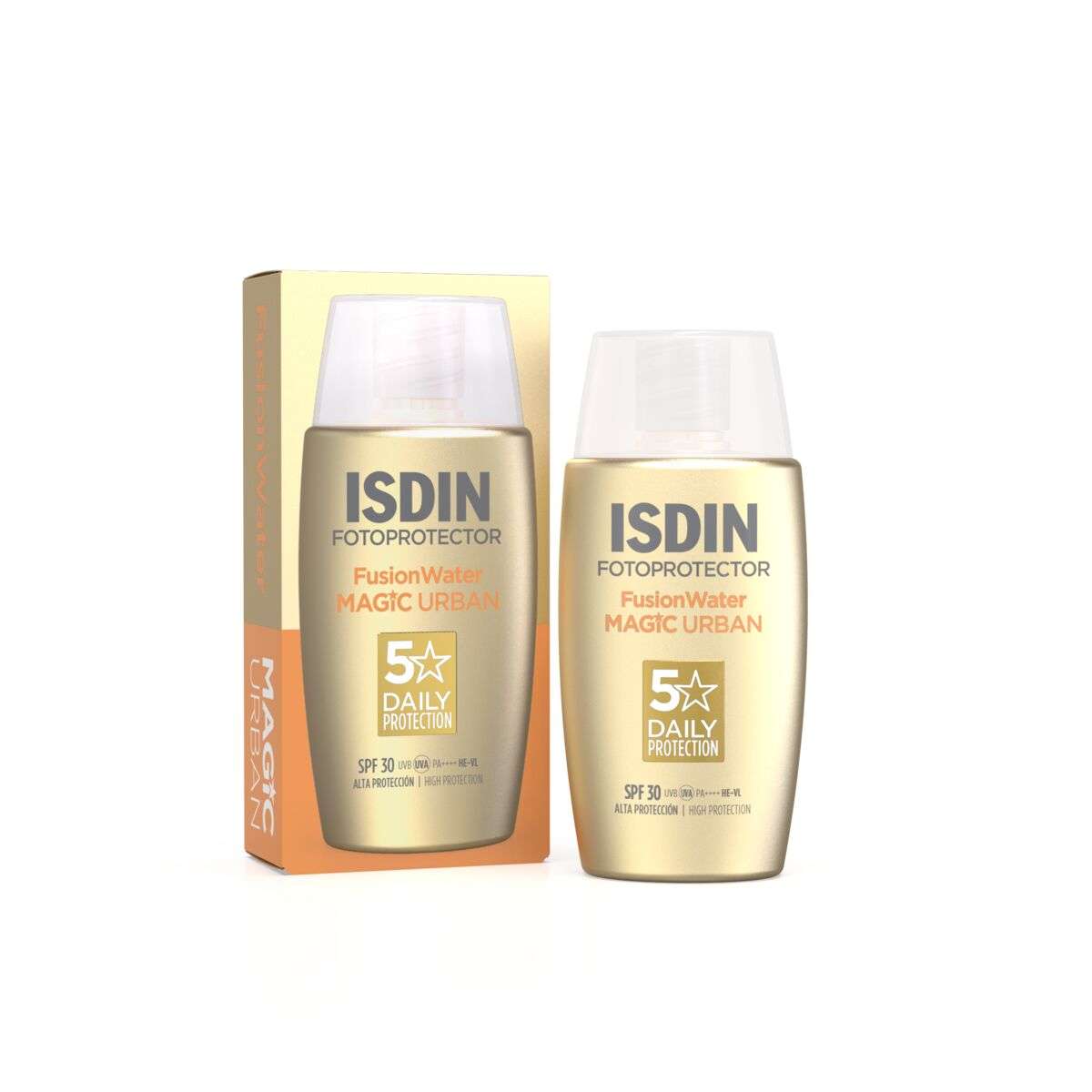 ISDIN Fotoprotector Fusion Water Magic URBAN SPF30 50ML- Protetor solar facial para ambientes urbanos