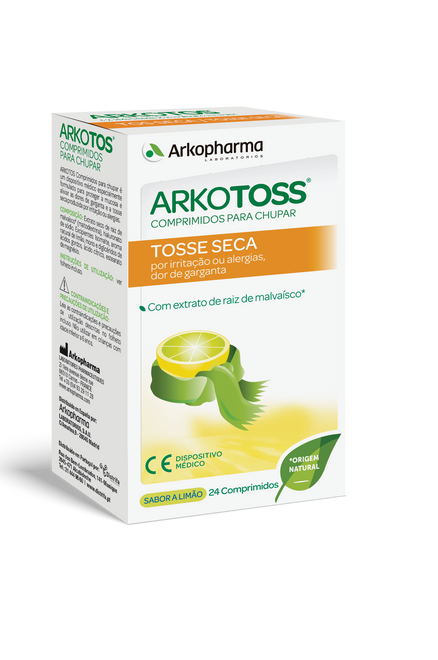 Arkotoss Tosse Seca Sabor Limão 24 comp.