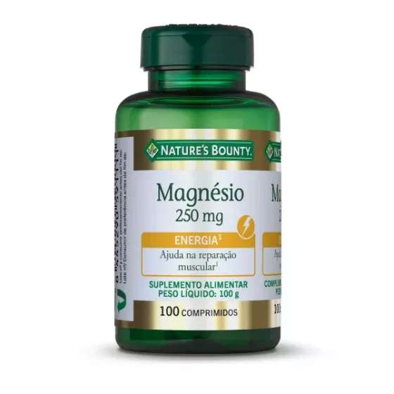 Nature's Bounty Magnésio 100 Comprimidos De 250mg