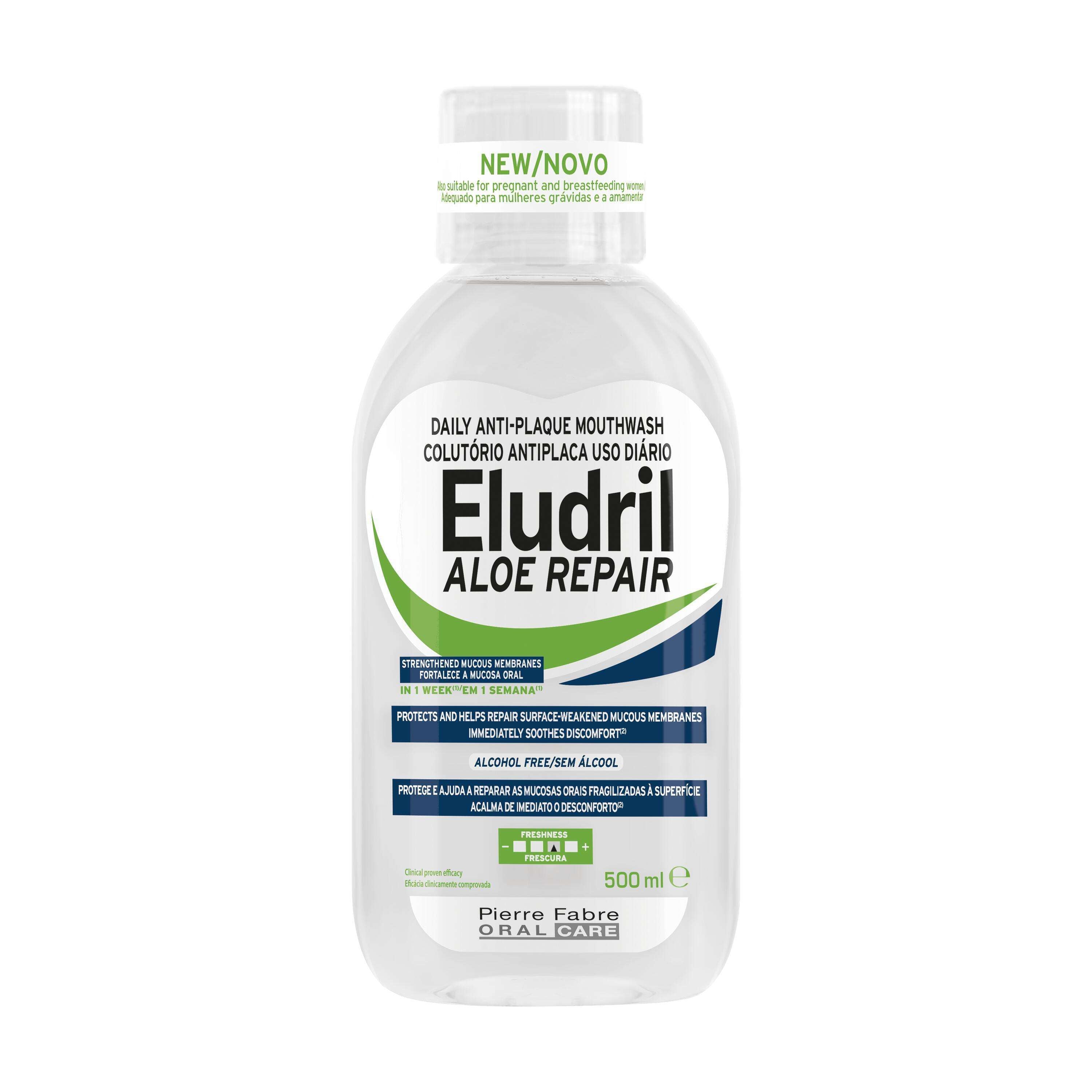 Eludril Aloe Repair - Colutório anti-placa uso diário 500ml