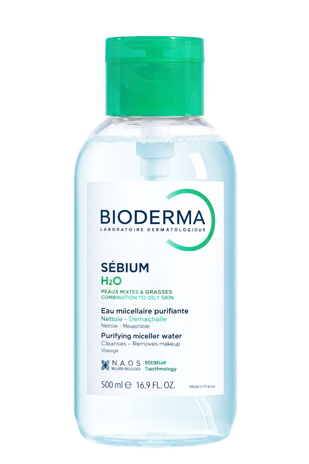 Bioderma Sébium H2O Água Micelar Pump Reverse 500ml