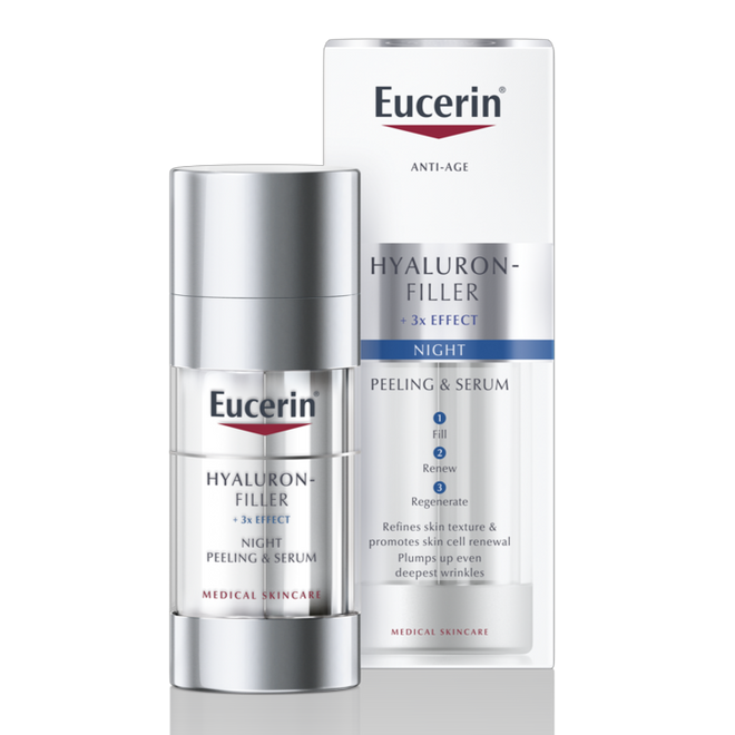 Eucerin Hyaluron-Filler 3x Effect Noite Peeling e Sérum 30ml