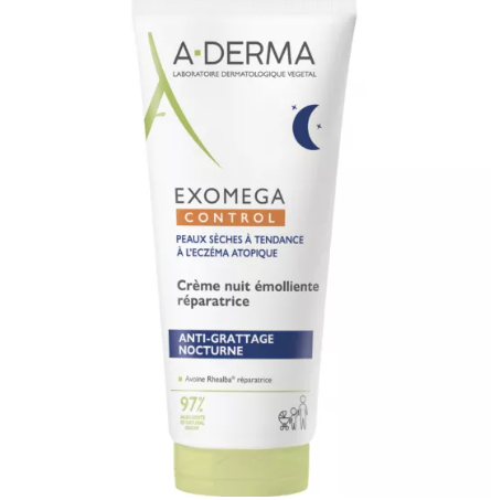 A-Derma Exomega Control Creme Emoliente Anti Prurido Noite 200ml