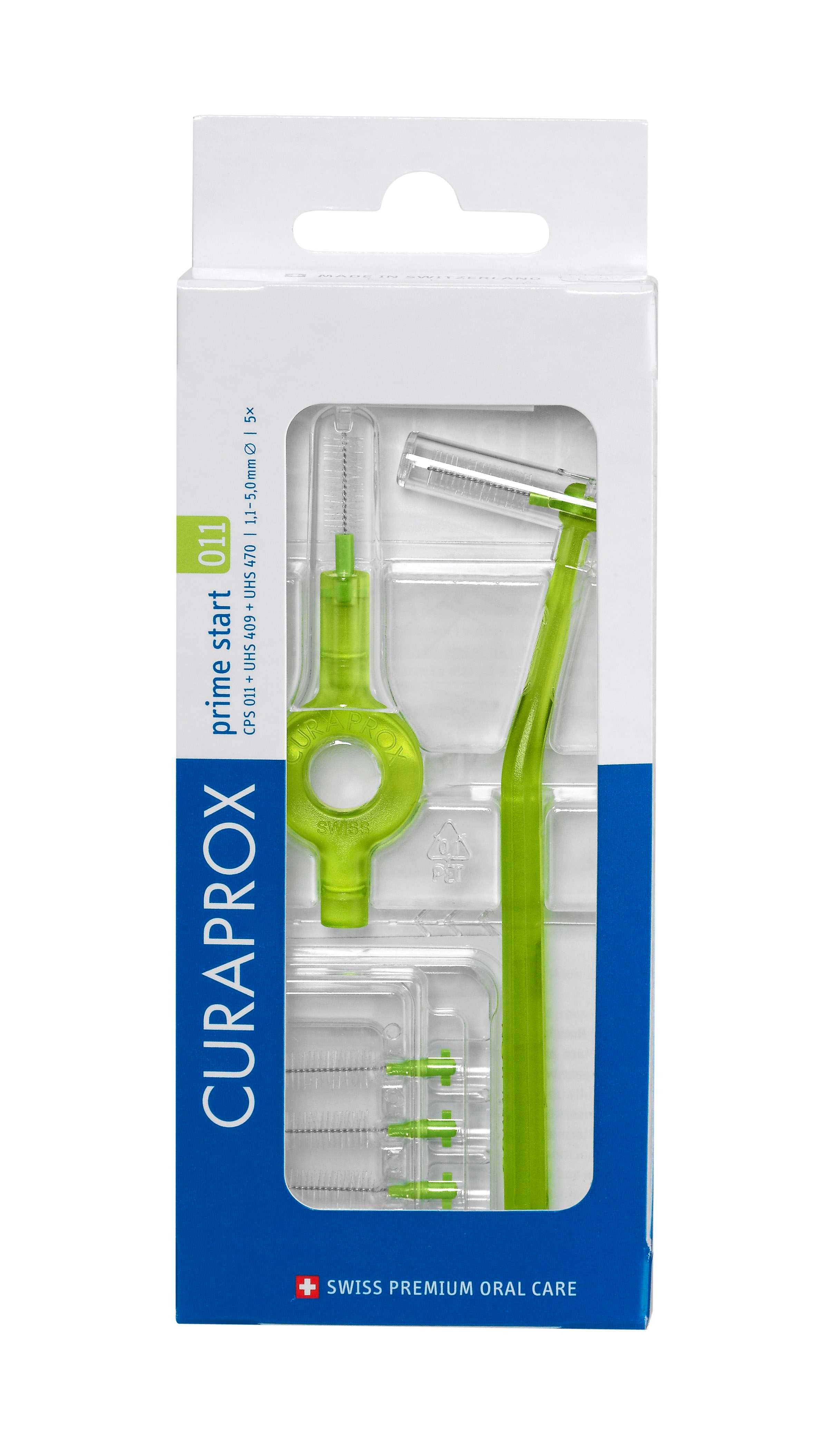 Curaprox Prime Kit Escovilhão Interdental CPS 11 x5 + cabo UHS 409 e 470