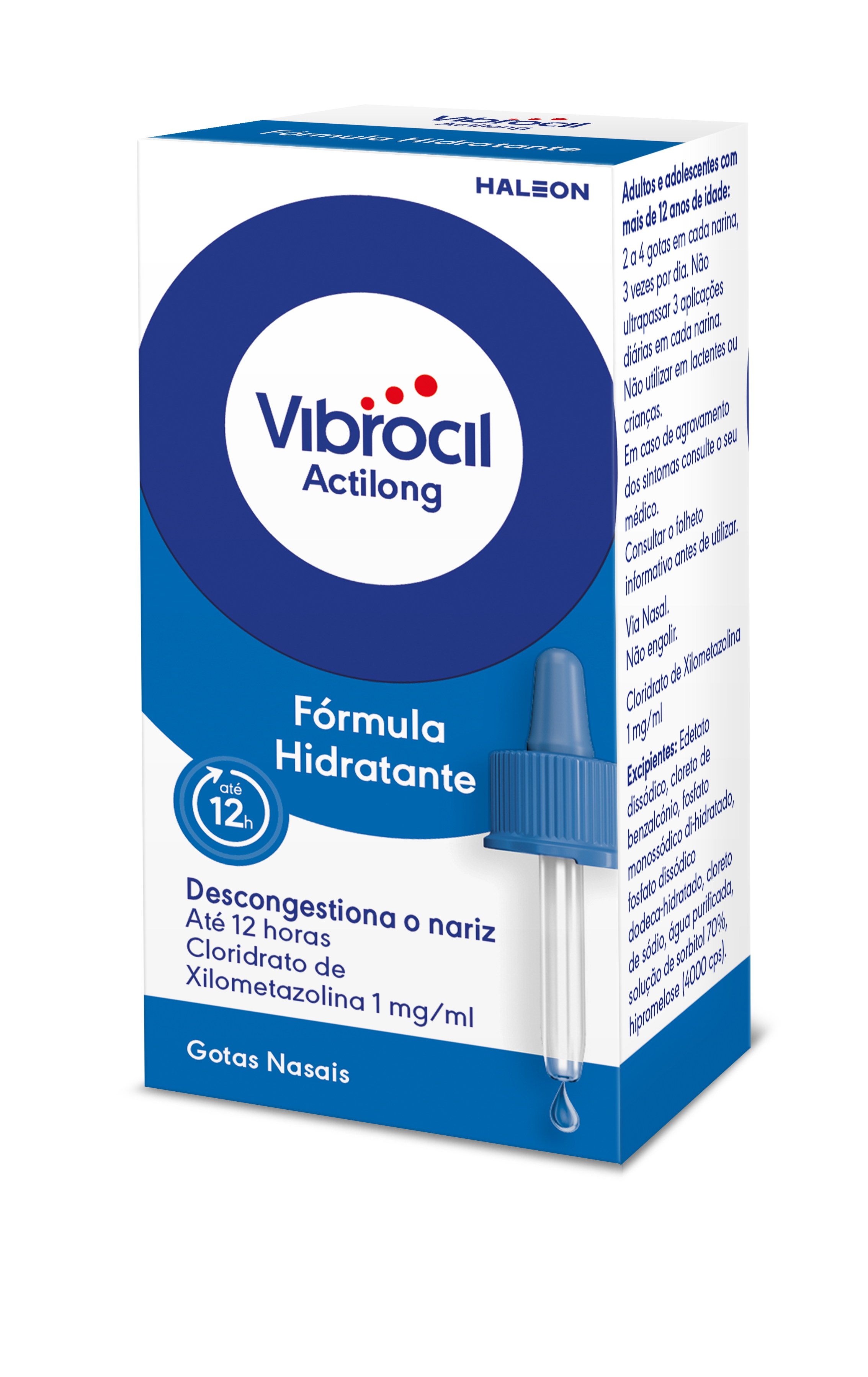 Vibrocil Actilong, 1 Mg/ML Solução Nasal Conta-Gotas