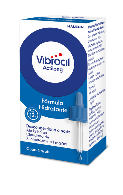 Vibrocil Actilong, 1 Mg/ML Solução Nasal Conta-Gotas