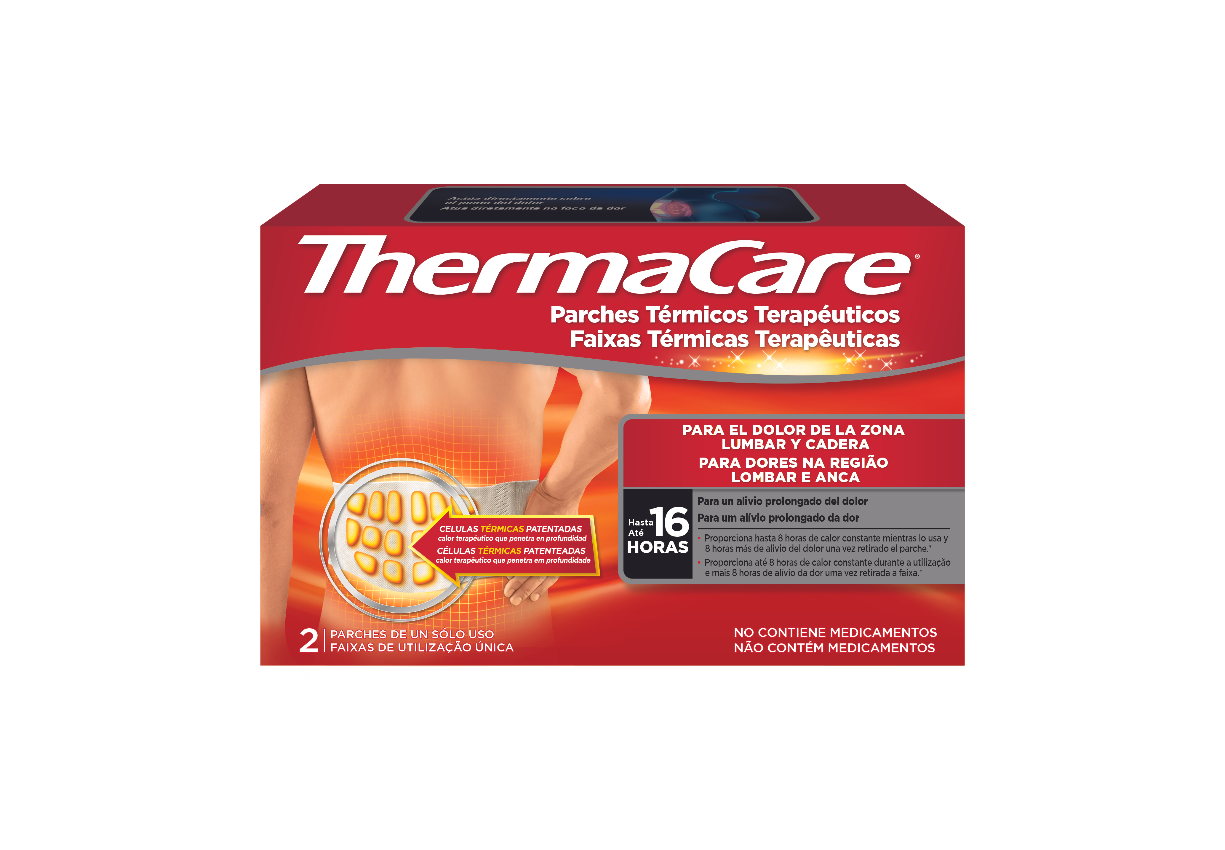 Thermacare Faixas Térmicas para Lombar e Anca x2