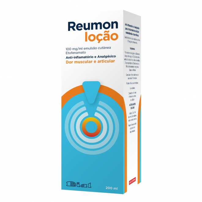Reumon Loção, 100 mg/mL-200mL x 1 emul cut