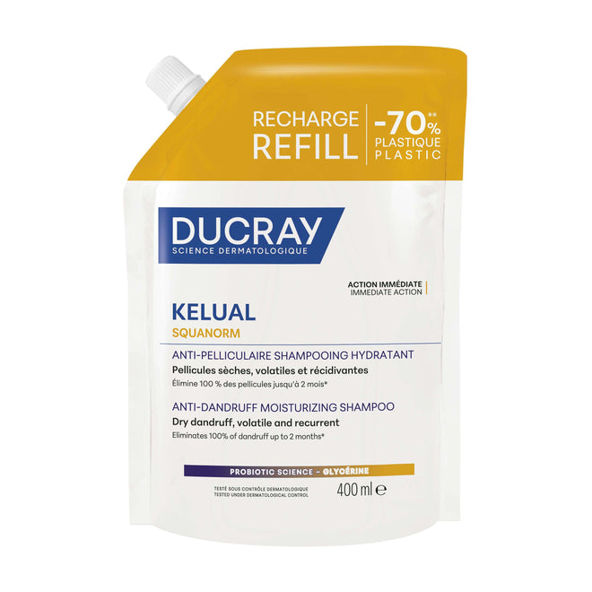 Ducray Kelual-Squanorm Champô Caspa Seca - Recarga 400ml