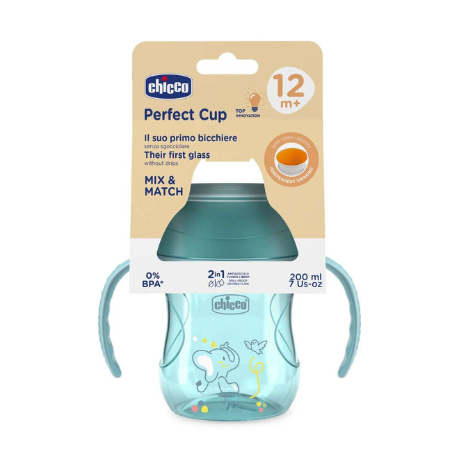 Chicco Perfect 360 Copo Refeição Azul 200ml 12M+