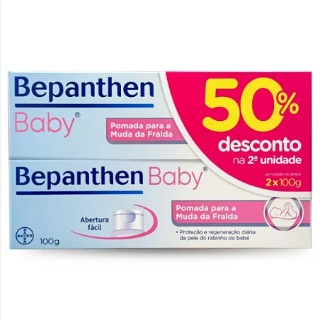 Bepanthen Baby Pomada Muda Fralda 100G X2 Desconto 50% 2ªUnidade