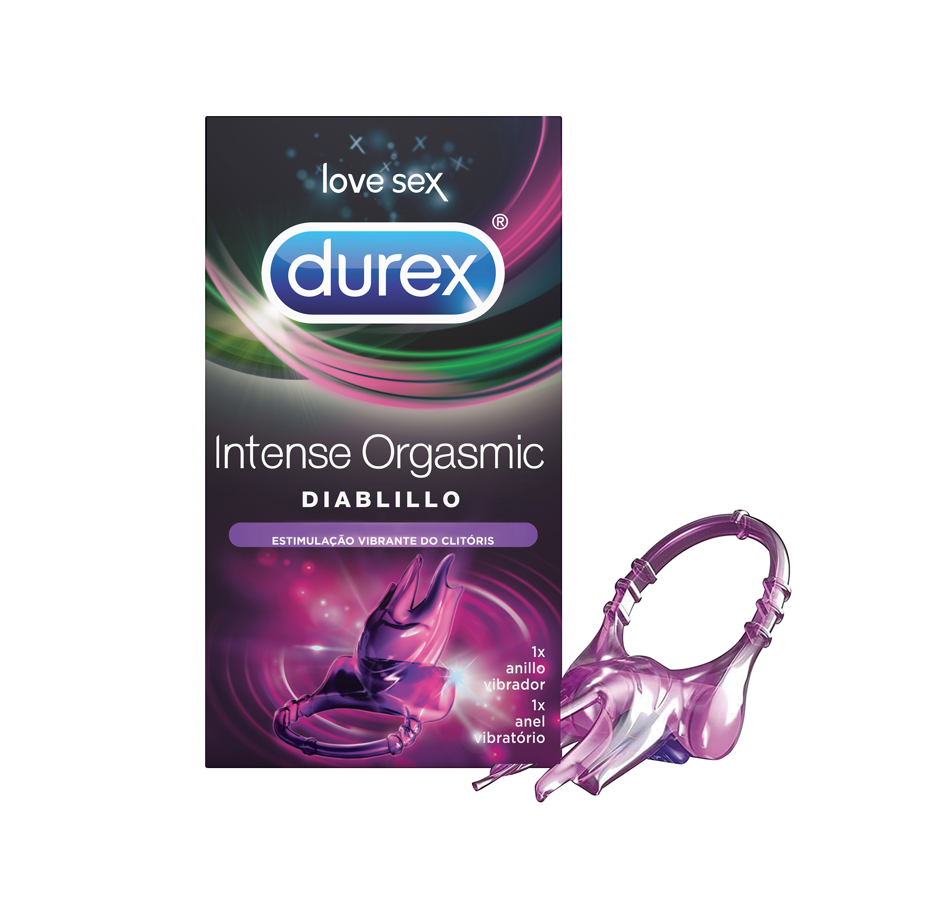 Durex Intense Orgasmic Pure Diabillo Anel Vibratório