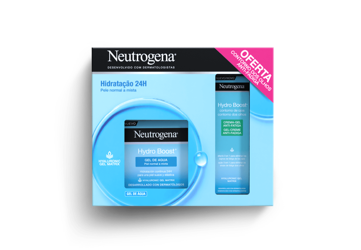 Neutrogena Hydro Boost Gel de Água 50ml com oferta de Creme de Olhos 15ml