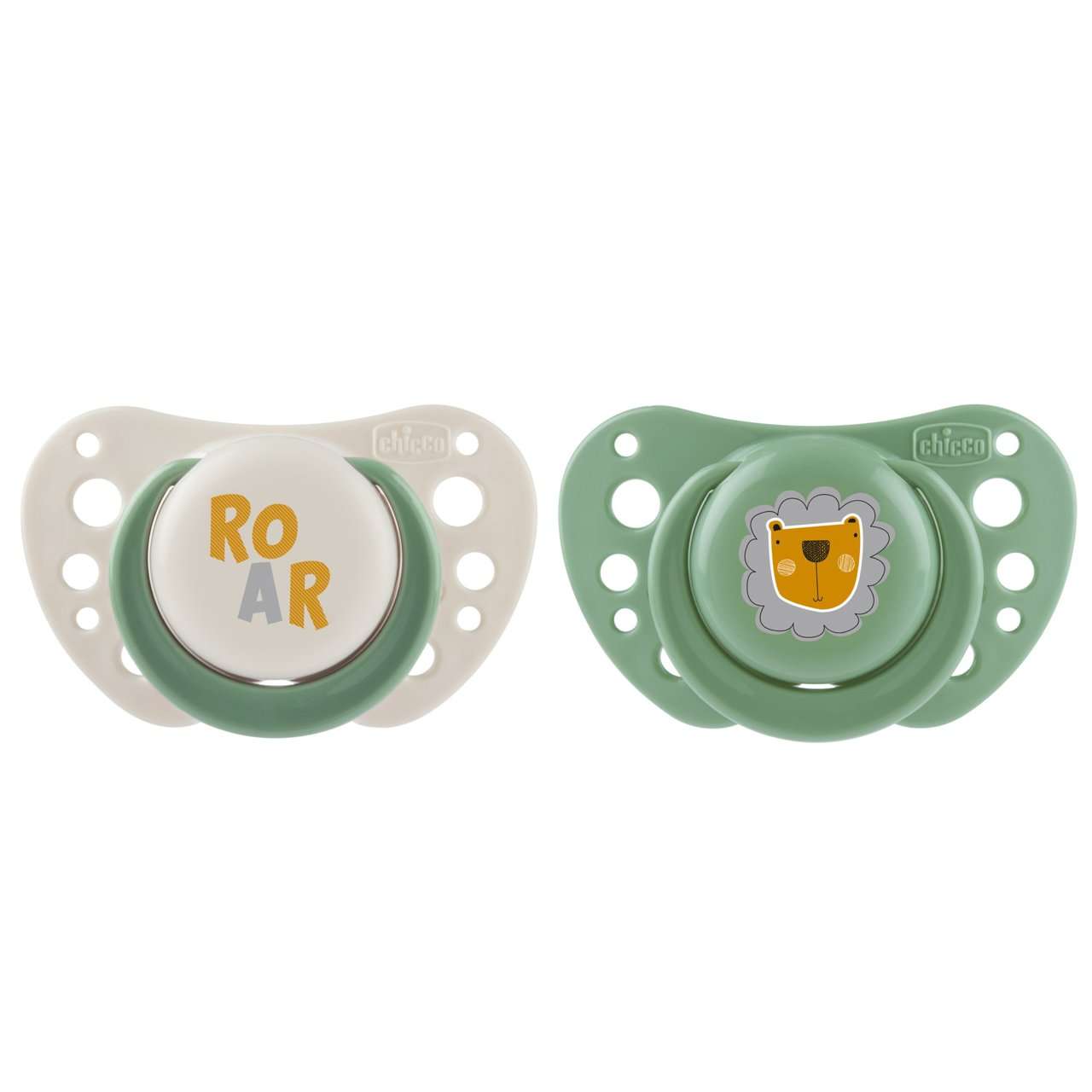 Chicco Chupeta Physio Air Verde 2-6M x2 unidades