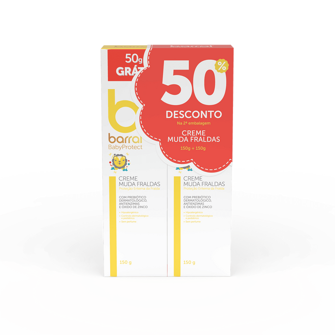 Barral BabyProtect Creme Muda Fraldas 150 g — 50%  2.ª unid
