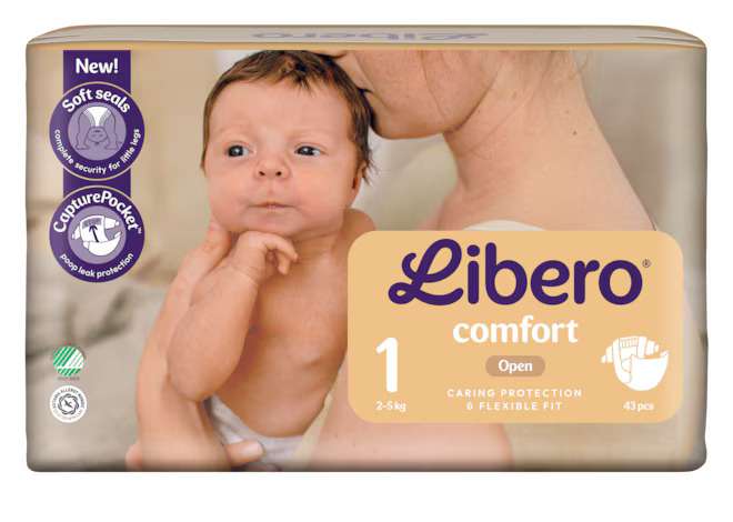 Libero Comfort 1 Fraldas 2-5kg x24