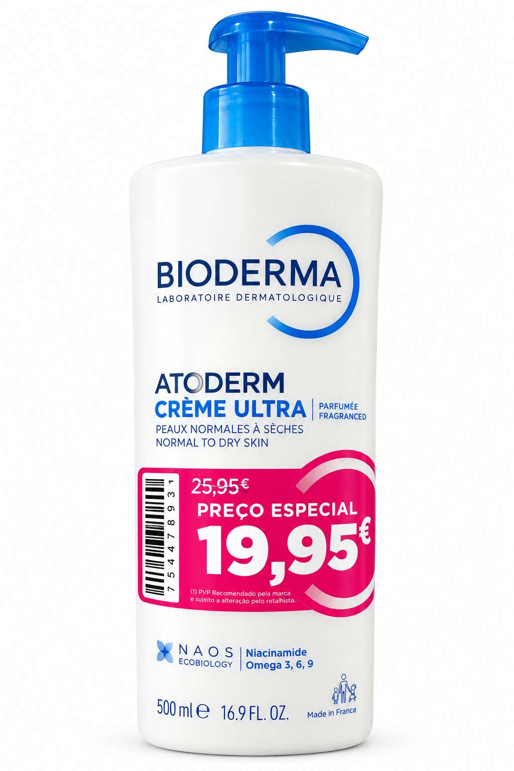Bioderma Atoderm Crème Ultra Perfumada – 500 ml | Preço Especial