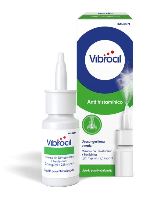 Vibrocil, 0,25/2,5 Mg/Ml Solução Pulverização Nasal - 15ml