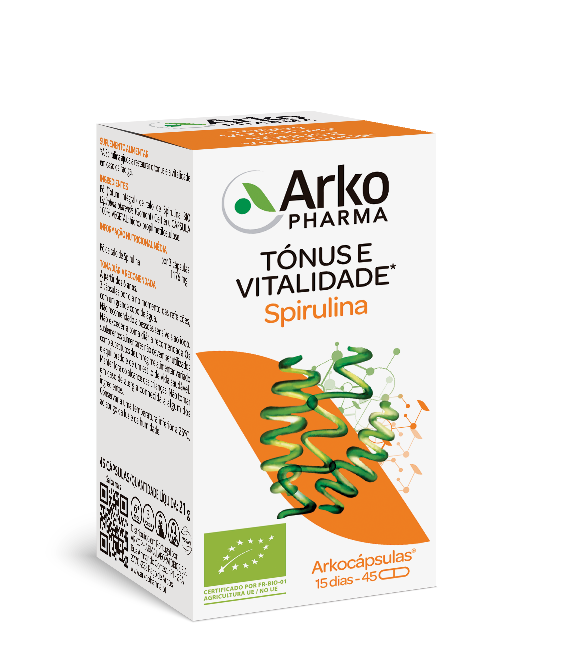 Arkocápsulas Spirulina 45 cápsulas