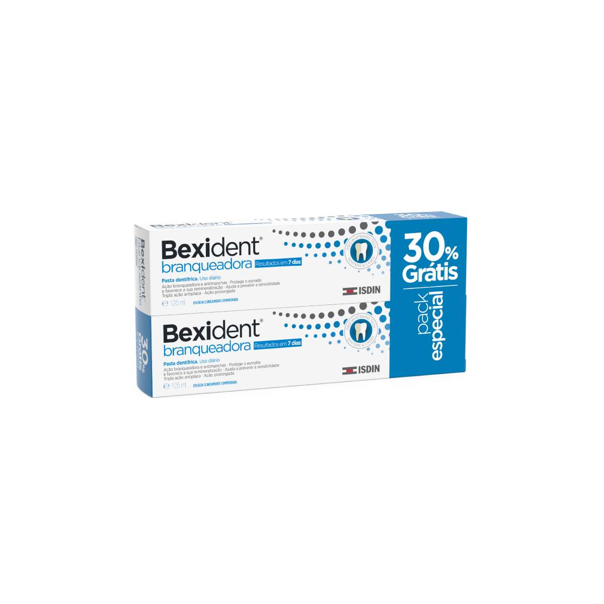 Bexident Branqueadora Duo Pasta Dentes 2 x 125g com Desconto de 30%