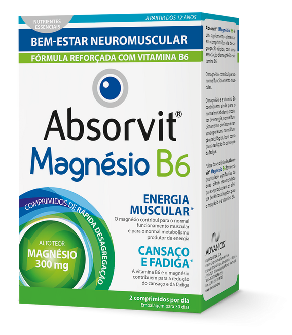 Absorvit Magnésio B6 Comprimidos x60