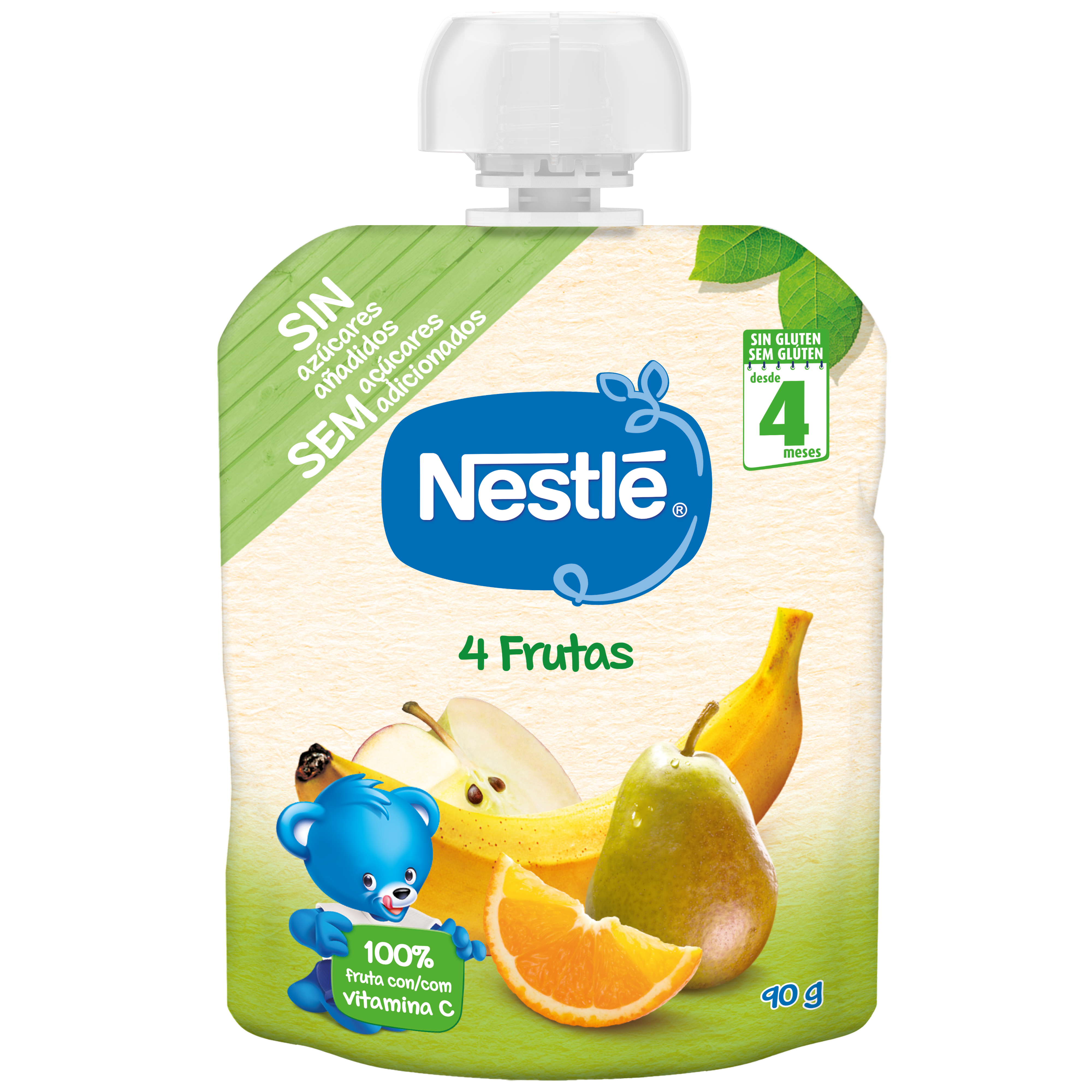 Nestlé Pacotinho de Fruta 4 Frutas 4M+ 90g