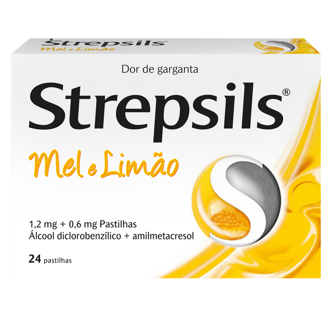 Strepsils Mel e Limão 24 pastilhas