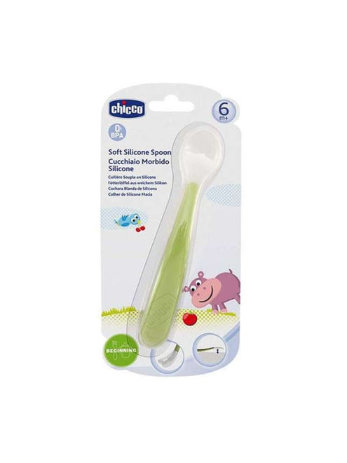 Chicco Colher Macia Silicone Verde 6M+