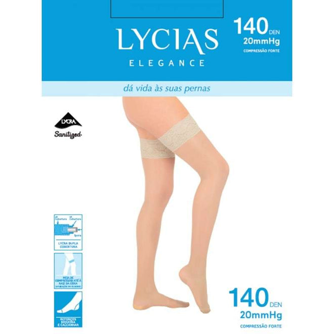 Lycias Elegance Meia De Compressão Ad 140 T4 Nude