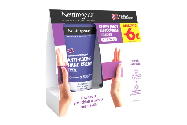 Neutrogena Mãos Creme Antienvelhecimento SPF20 75ml x2 com desconto de 6€