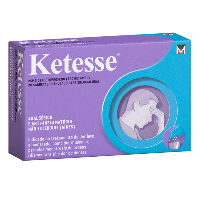 Ketesse 25mg x20 saquetas