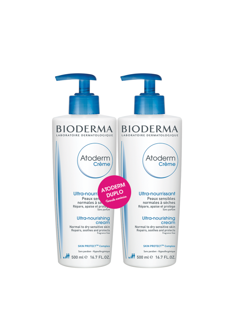 Bioderma Atoderm Pack Creme Hidratante 2x500ml