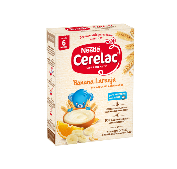 Nestlé Cerelac Farinha Láctea Banana Laranja 6M+ 250g