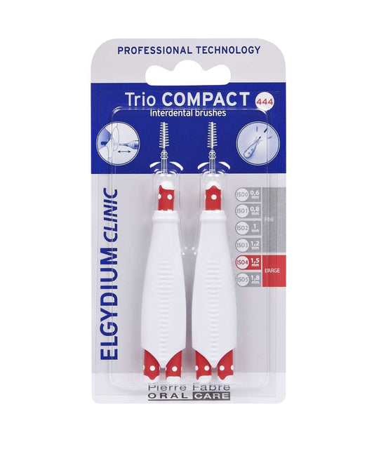 Elgydium Clinic Escovilhões Trio Compact Espaços Largos x2