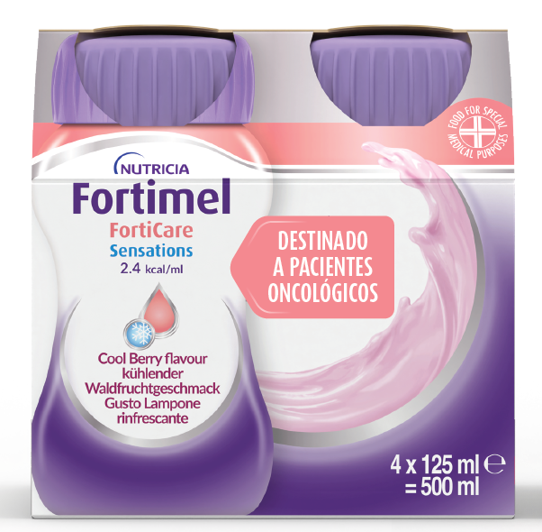 Fortimel Forticare Sensations Frutos Vermelhos - 125ml (x4 unidades)