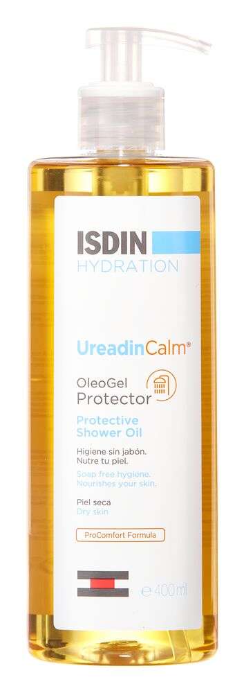 ISDIN Ureadin Calm ÓleoGel 400ml- Gel-Óleo para higiene corporal, sem sabão, para pele seca com prurido