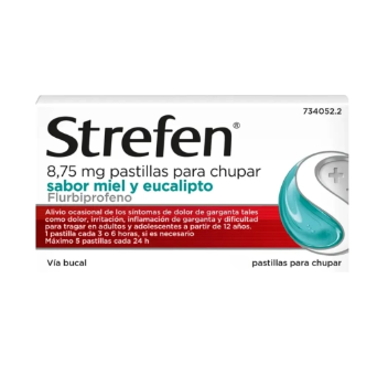 Strepfen Mel e Eucalipto sem Açúcar - 8.75 mg (x24 pastilhas)