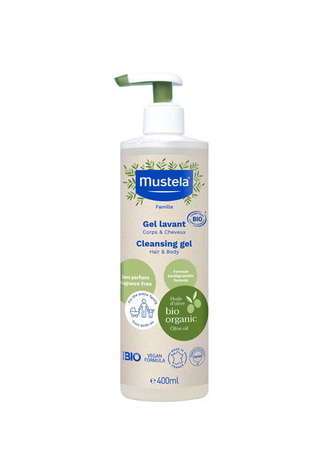 Mustela Gel Banho Bio sem perfume 400ml