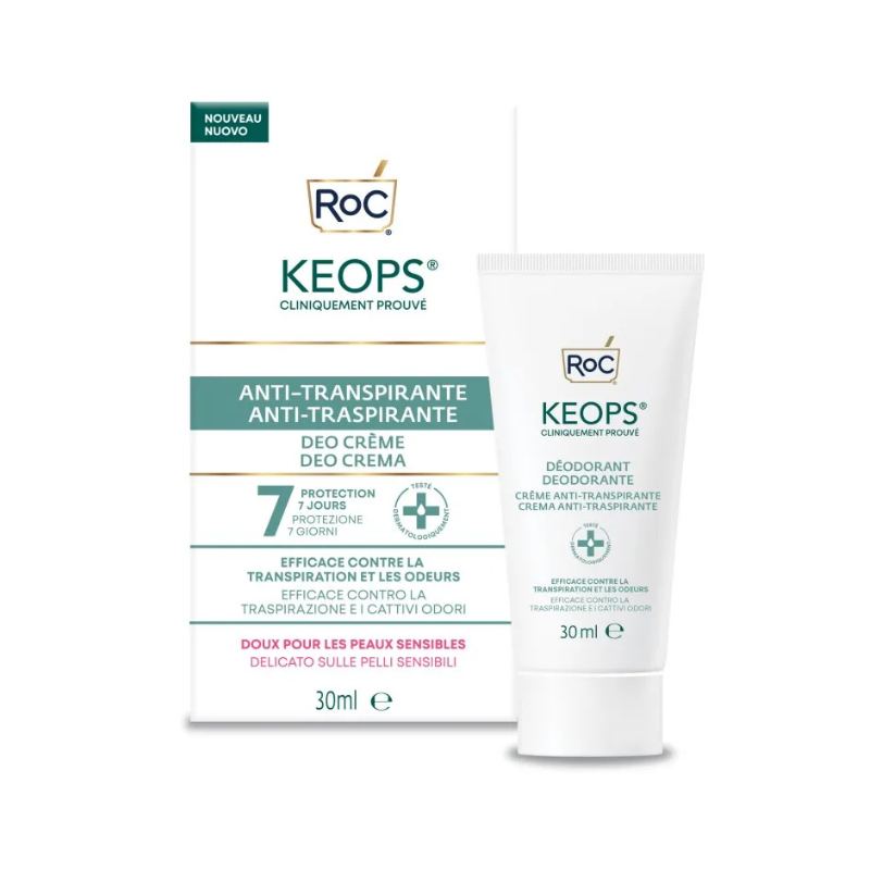 Roc Keops Creme Desodorizante Antitranspirante 30ml
