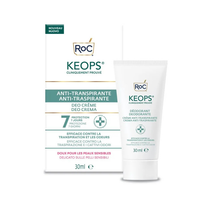 Roc Keops Creme Desodorizante Antitranspirante 30ml