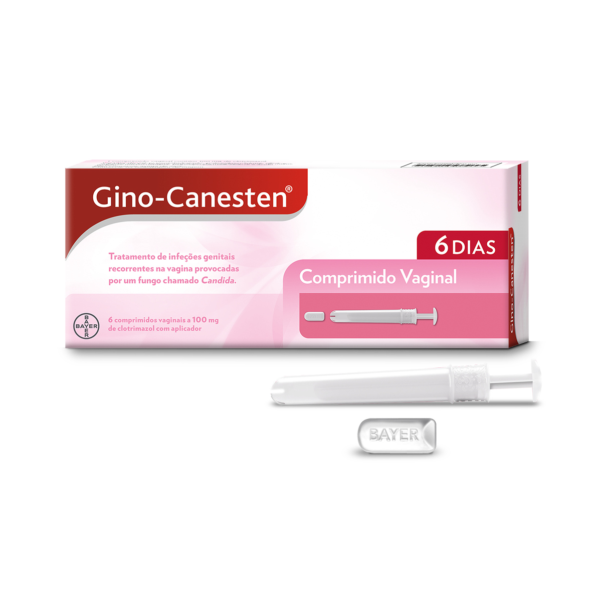 Gino-Canesten Comprimido Vaginal 100mg - 6 comprimidos vaginais