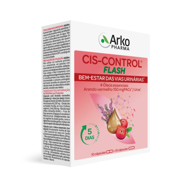 Cis-Control Cranberola Flash 20 cápsulas