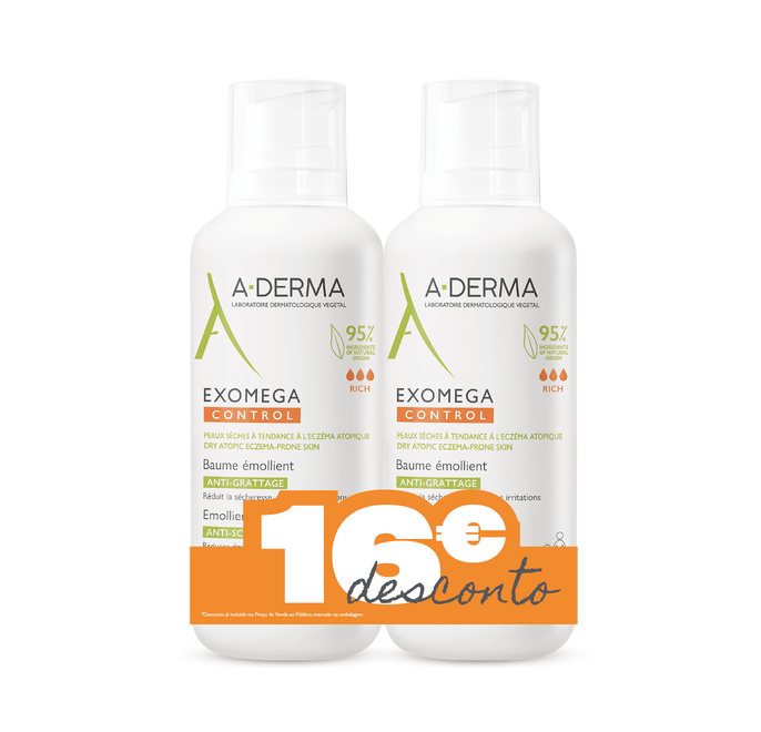 A-Derma Exomega Control Bálsamo Emoliente 2x400ml