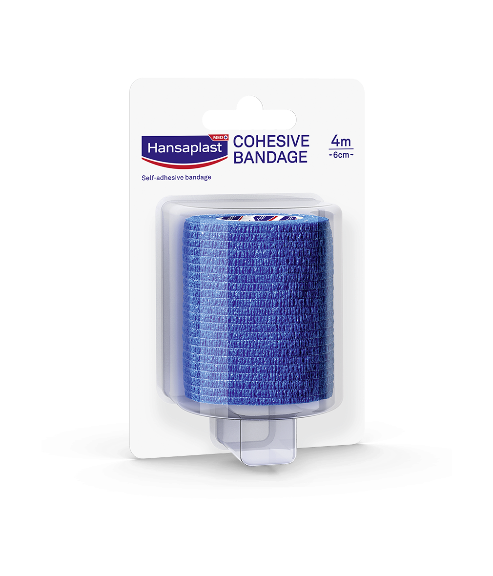 Hansaplast Banda Coesiva 4mx6cm Azul