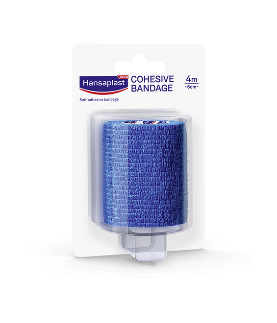 Hansaplast Banda Coesiva 4mx6cm Azul