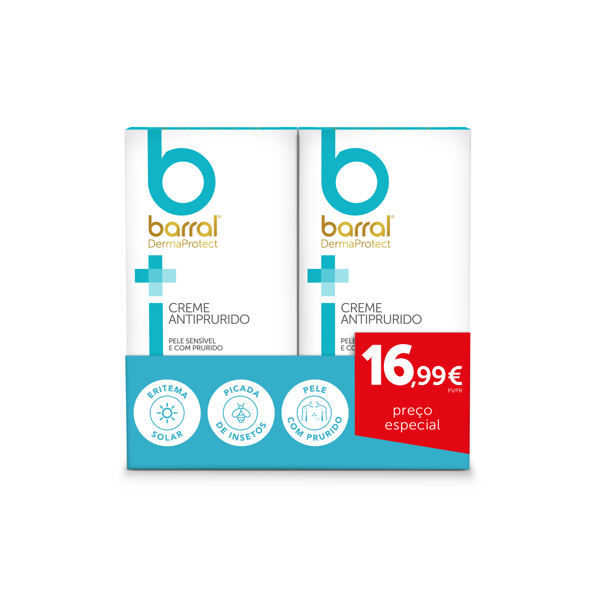 Barral DermaProtect Creme Antiprurido Duo Preço Especial